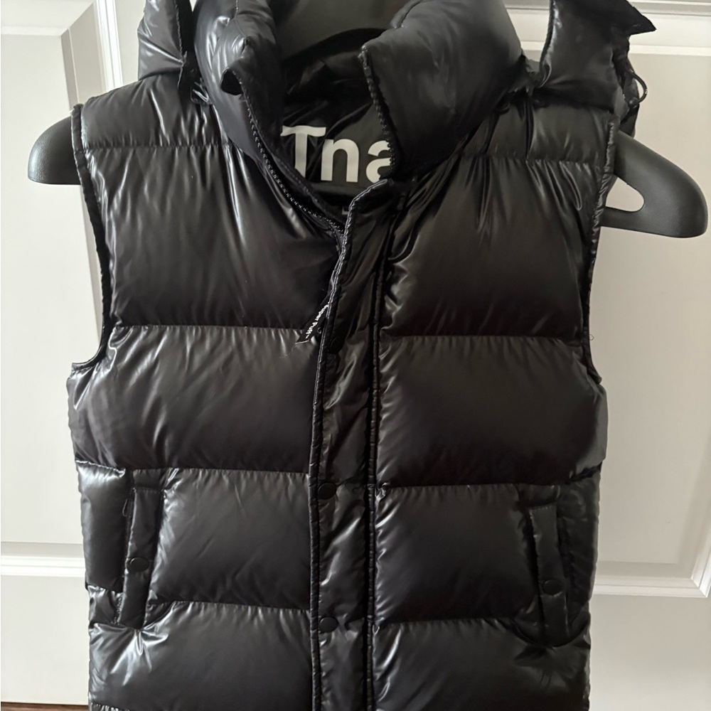 TNA Black Puffer Vest